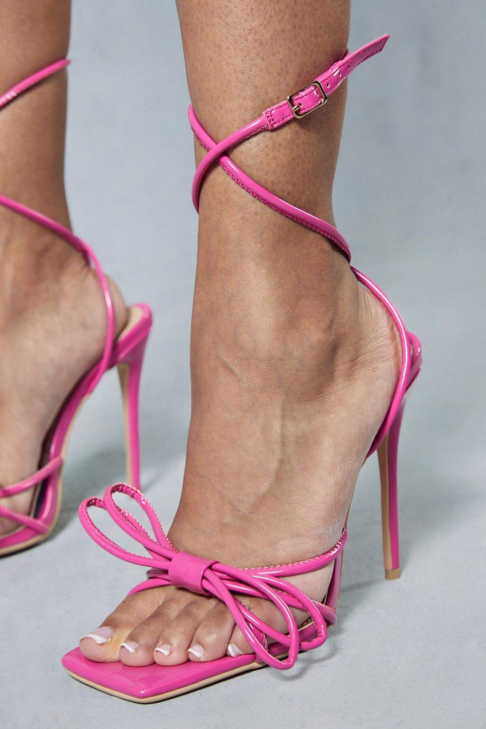 Bow Detail Strappy Heels